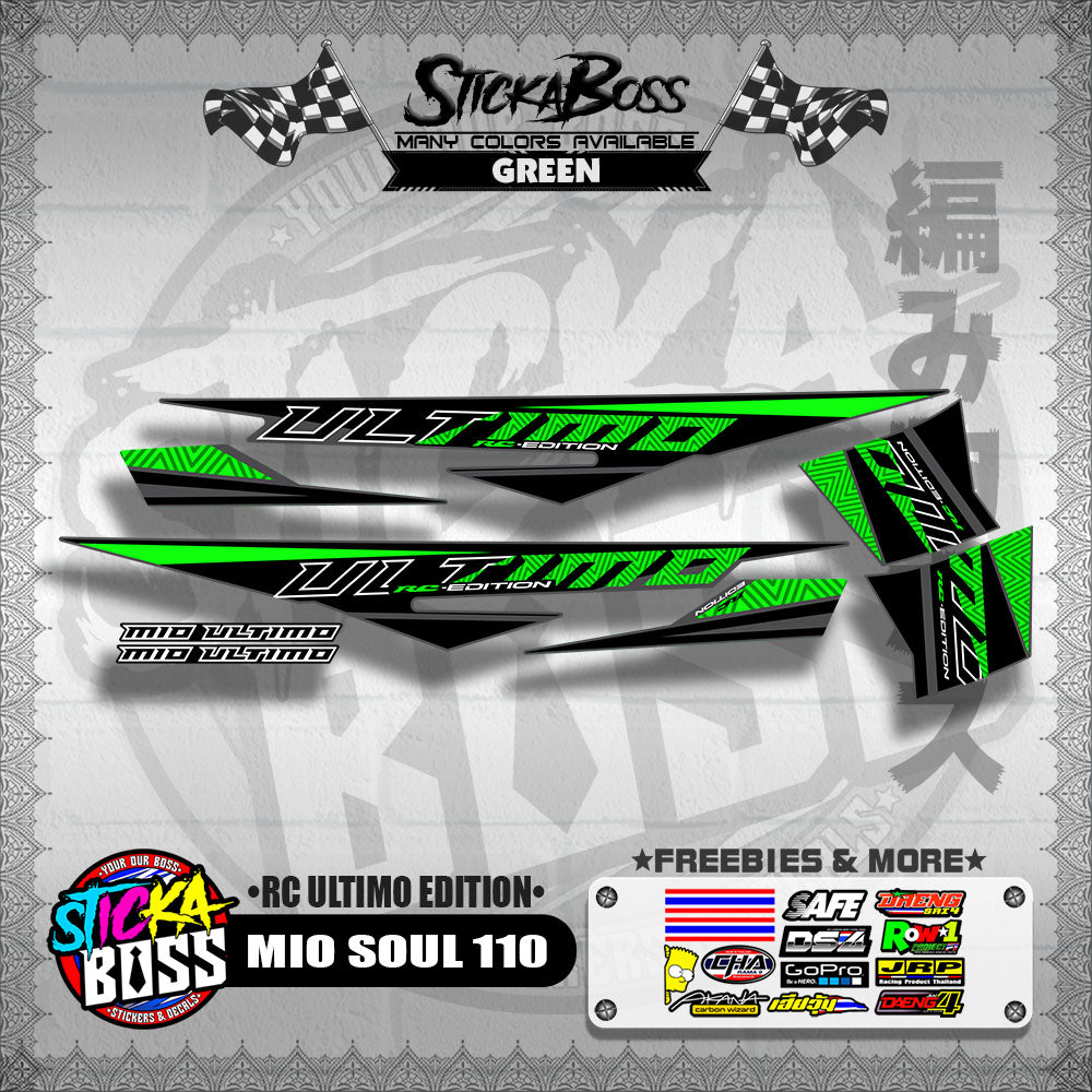 MIO SOUL 110 DECALS ( RC ULTIMO EDITION )【WITH FREEBIES】