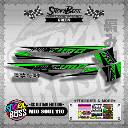 MIO SOUL 110 DECALS ( RC ULTIMO EDITION )【WITH FREEBIES】