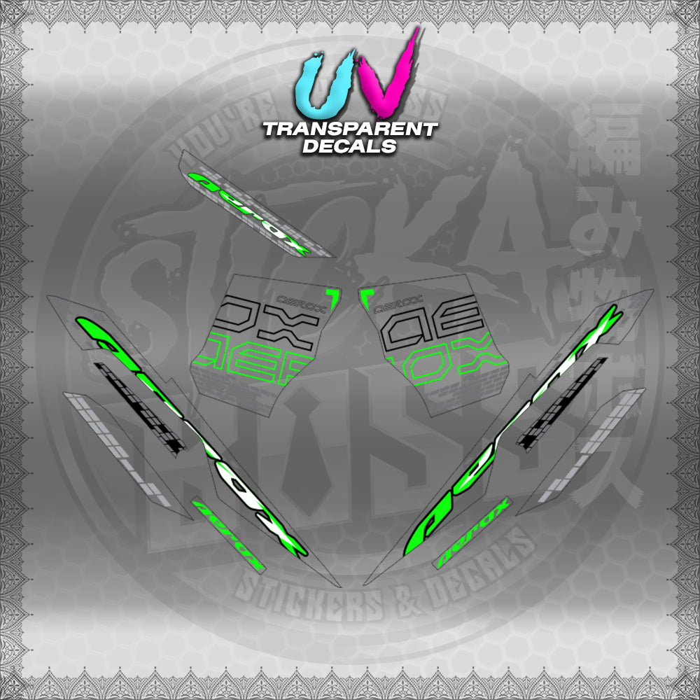 【PREMIUM UV PRINT】TRANSPARENT AEROX V3 ALPHA TURBO INDO (AV3NVBLDE)【WITH FREEBIES】