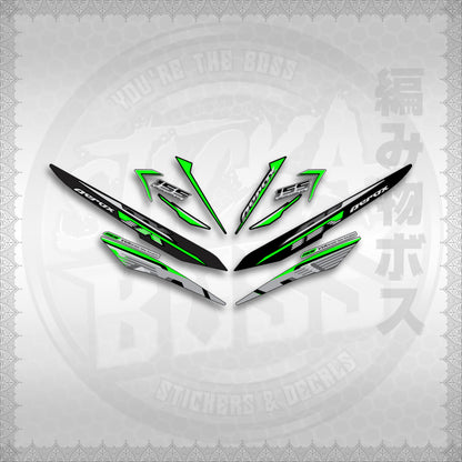 STICKER DECALS for AEROX 155 V1 (NESPGR) By STICKABOSS (SOFIE LAMINATED WATERPROOF)