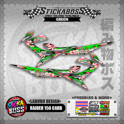 RAIDER 150 CARB STICKER DECALS ( LABUBU DESIGN )【WITH FREEBIES】