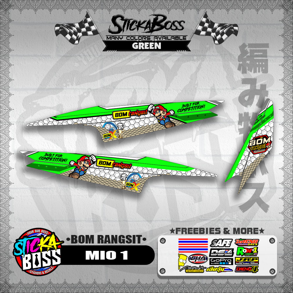 MIO 1 INDO DECALS ( BOM RANGSIT )【WITH FREEBIES】