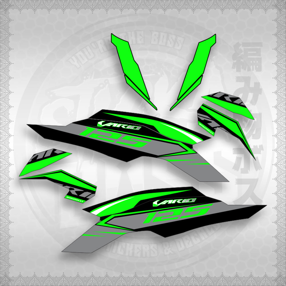 CLICK 125 V3 MALAY / INDO CONCEPT (CV3SLSTRA30) By STICKABOSS (SOFIE LAMINATED WATERPROOF)