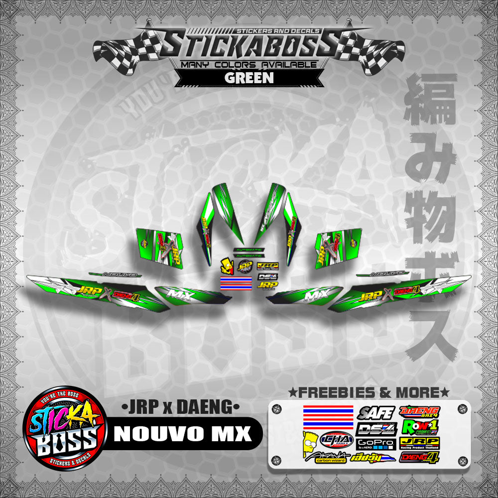 NOUVO MX Decals ( JRP x DAENG )【WITH FREEBIES】