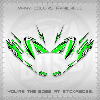 CLICK 125 V4 VARIO STRIPING FOR WHITE DECALS (2026 NEW LED DESIGN) STICKER DECALS By STICKABOSS