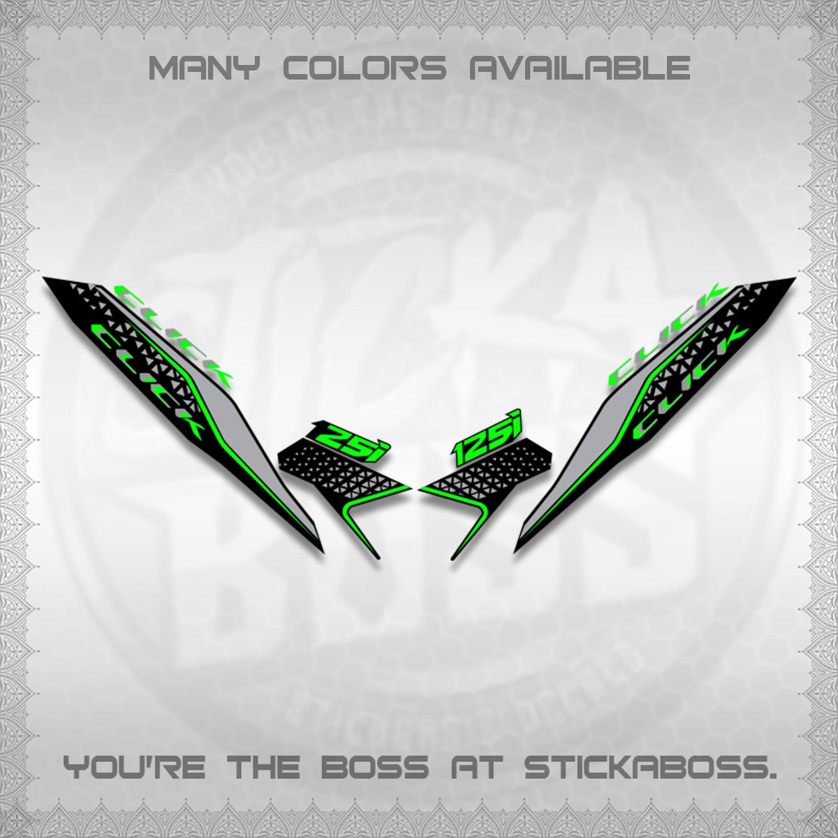 CLICK 125i V3 DECALS(2026 DEKAPAN SEMBILAN DESIGN)STICKER DECALS BY STICKABOSS
