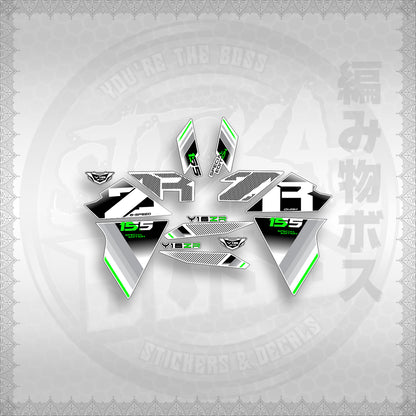 STICKER DECALS for SNIPER 155 (S155Y1SIPHFOWH) By STICKABOSS (SOFIE LAMINATED WATERPROOF)