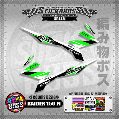 RAIDER 150 FI MALAYSIAN STICKER DECALS ( 2 COLORS DESIGN  )【WITH FREEBIES】