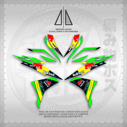 STICKER DECALS for SNIPER 135 MX (S135REBUIN)By STICKABOSS (SOFIE LAMINATED WATERPROOF)