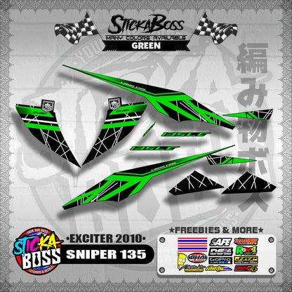 SNIPER 135 DECALS ( EXCITER 2010 )【WITH FREEBIES】
