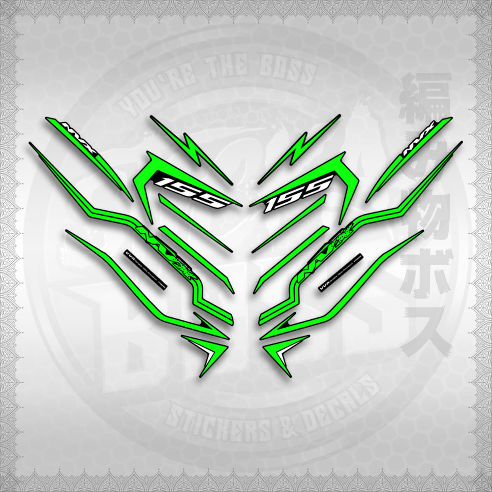 STICKER DECALS for AEROX V3 ALPHA TURBO INDO (AV3STTIRA) By STICKABOSS (SOFIE LAMINATED WATERPROOF)