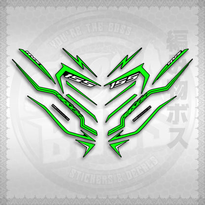 STICKER DECALS for AEROX V3 ALPHA TURBO INDO (AV3STTIRA) By STICKABOSS (SOFIE LAMINATED WATERPROOF)