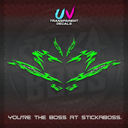 CLICK 125 V4 INDO VARIO UV TRANSPARENT DECALS (2026 NUSANTARA STRIPING) STICKER DECALS By STICKABOSS