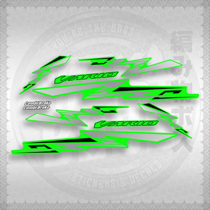 CLICK V2 ( VARIO ALPHA x OMEGA ) STICKER DECALS By STICKABOSS