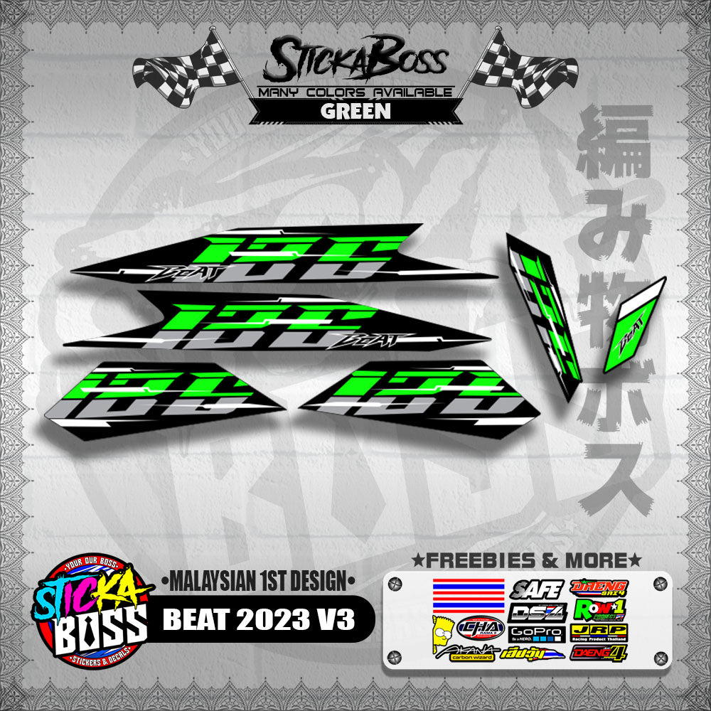 BEAT 2023 V3 DECALS ( MALAYSIAN 1ST DESIGN )【WITH FREEBIES】