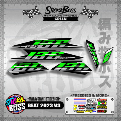 BEAT 2023 V3 DECALS ( MALAYSIAN 1ST DESIGN )【WITH FREEBIES】