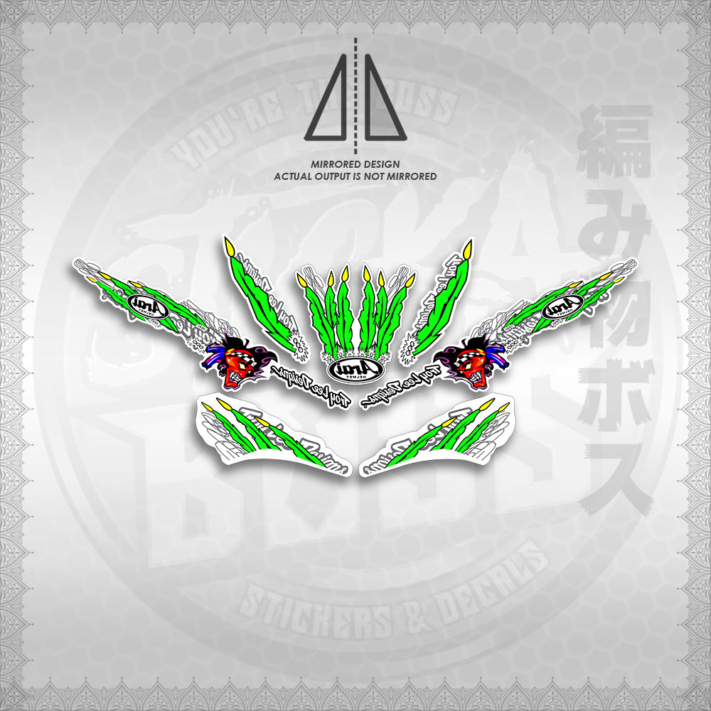 STICKER DECALS for MIO SPORT SMILE FOR WHITE (MSPSTARAP) By STICKABOSS (SOFIE LAMINATED WATERPROOF)