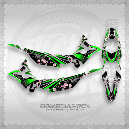 STICKER DECALS FOR XRM 125 FI FULL DECALS (X125FSAIN) By STICKABOSS (SOFIE LAMINATED WATERPROOF)