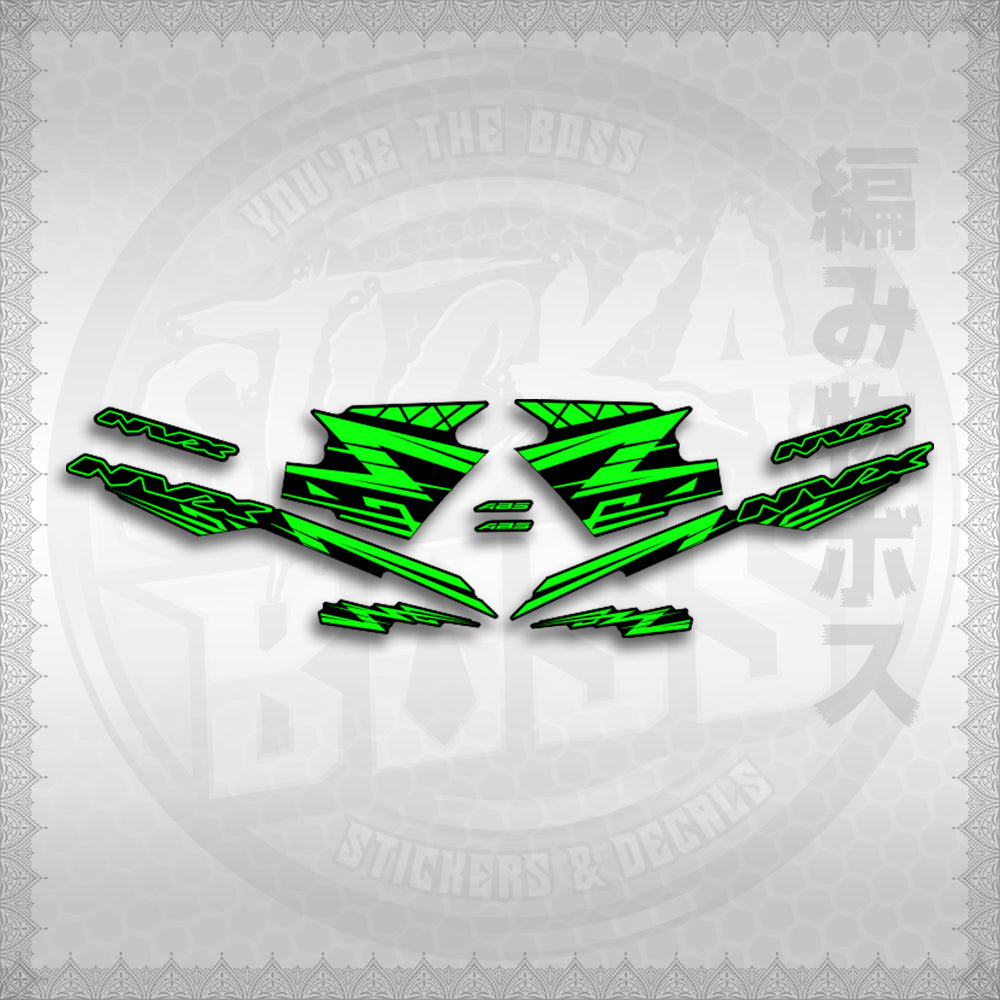 STICKER DECALS for AEROX V3 ALPHA TURBO INDO (AV314ARV9SE) By STICKABOSS (SOFIE LAMINATED WATERPROOF)