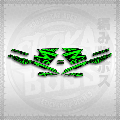 STICKER DECALS for AEROX V3 ALPHA TURBO INDO (AV314ARV9SE) By STICKABOSS (SOFIE LAMINATED WATERPROOF)