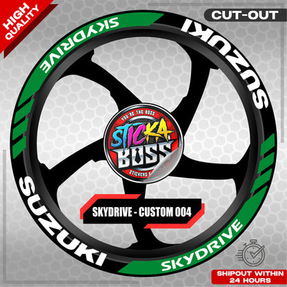 SKYDRIVE MAG STICKER SET  ( 2 MAGS ) - CUSTOM 004 | VINYL WATERPROOF CUT-OUT DECALS