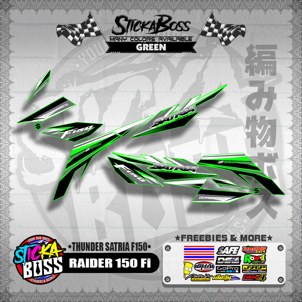 RAIDER 150 Fi DECALS ( THUNDER SATRIA F150 )【WITH FREEBIES】