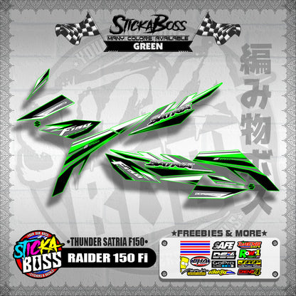 RAIDER 150 Fi DECALS ( THUNDER SATRIA F150 )【WITH FREEBIES】