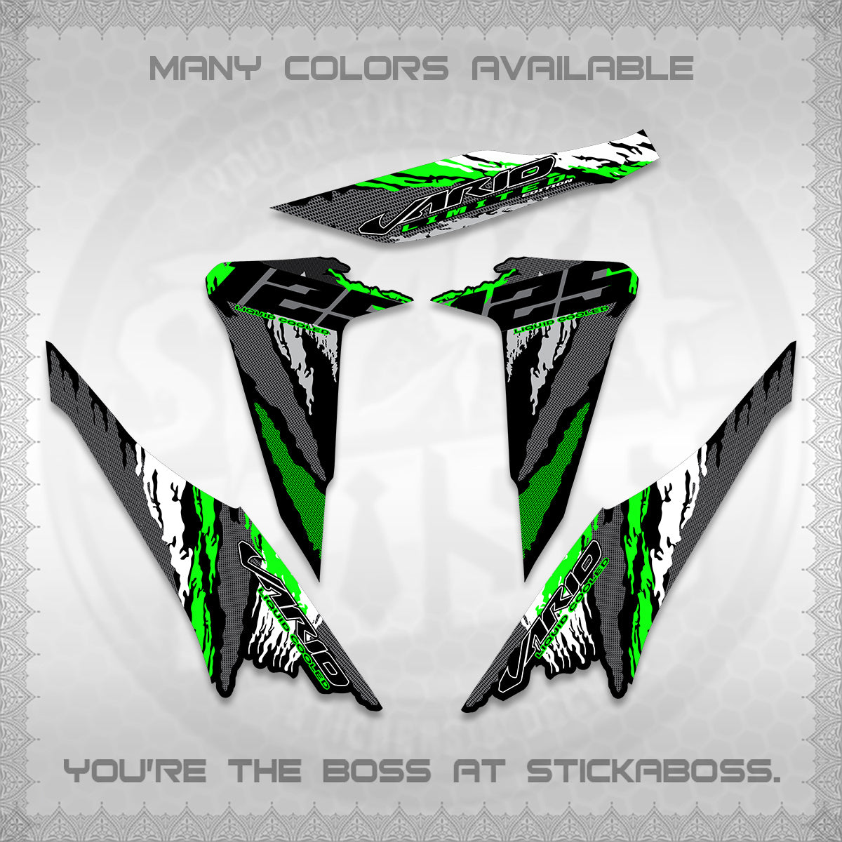CLICK 125 V2 VARIO DECALS (2022 SPLASH SPECIAL) STICKER KITS BY STICKABOSS