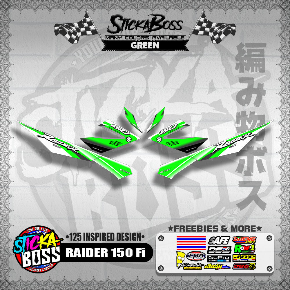 RAIDER 150 Fi DECALS ( 125 INSPIRED DESIGN )【WITH FREEBIES】