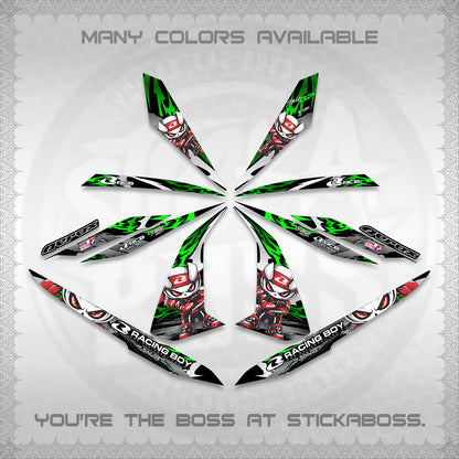 AEROX 155 V1 DECALS (2026 NEW RCB 2.0 DESIGN) STICKER KITS BY STICKABOSS