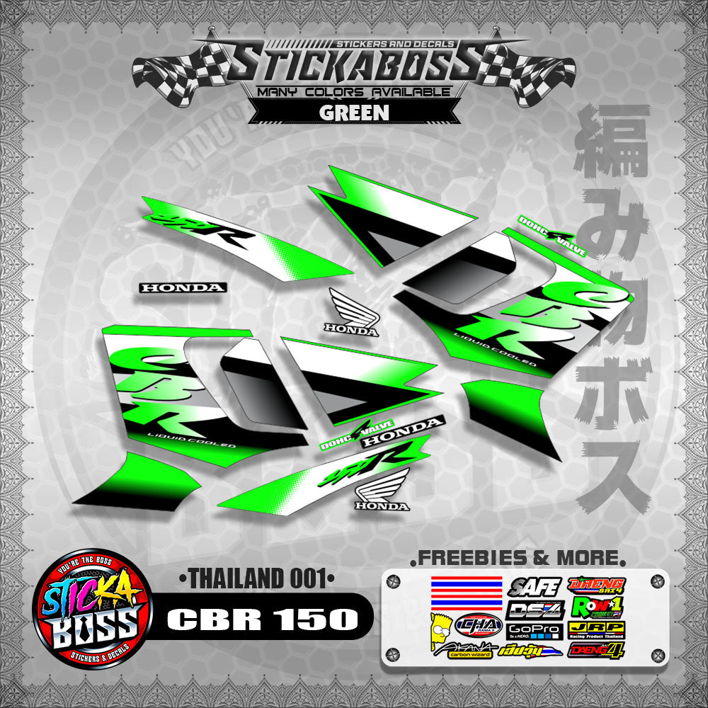 HONDA CBR 150 OLD DECALS ( THAILAND 001 )【WITH FREEBIES】
