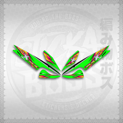 STICKER DECALS for MIO 1 (MIRPOXTH) By STICKABOSS (SOFIE LAMINATED WATERPROOF)