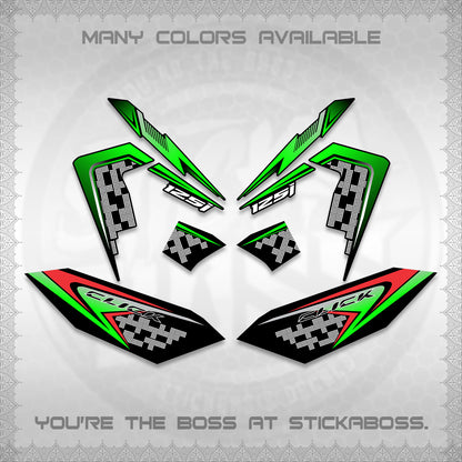 CLICK 125 V4 VIETNAM DECALS (2026 TERBARU MOTIF DESIGN) STICKER KITS BY STICKABOSS