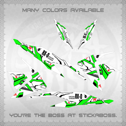 CLICK V2 FOR WHITE VARIO DECALS (RX-O UNICORN GD)STICKER DECALS By STICKABOSS