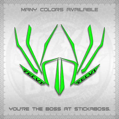 AEROX V3 STRIPING DECALS (TURBO YECVT)STICKER DECALS By STICKABOSS