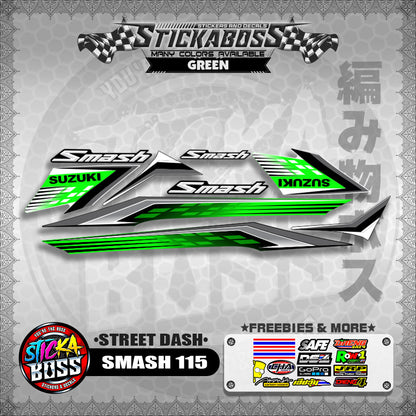 SMASH 115 STICKER DECALS ( STREET DASH )【WITH FREEBIES】