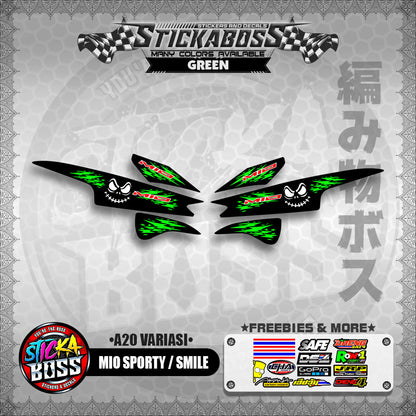MIO SPORTY / SMILE INDO STICKER DECALS (  A20 VARIASI )【WITH FREEBIES】