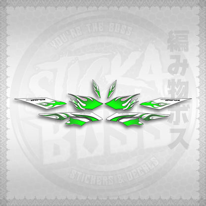 STICKER DECALS for AEROX V3 ALPHA TURBO FOR WHITE (AV3LEFIMO) By STICKABOSS (SOFIE LAMINATED WATERPROOF)