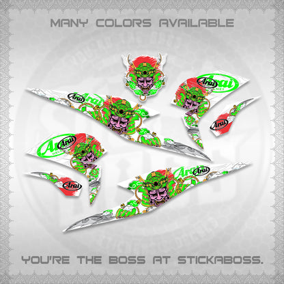 BEAT FI INDO FOR WHITE DECALS (2026 NEW SAMURAI MOTIF) STICKER KITS BY STICKABOSS
