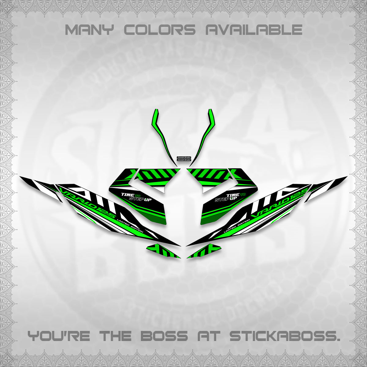CLICK 125 V4 VARIO DECALS (2026 VR0007 DESIGN) STICKER KITS By STICKABOSS