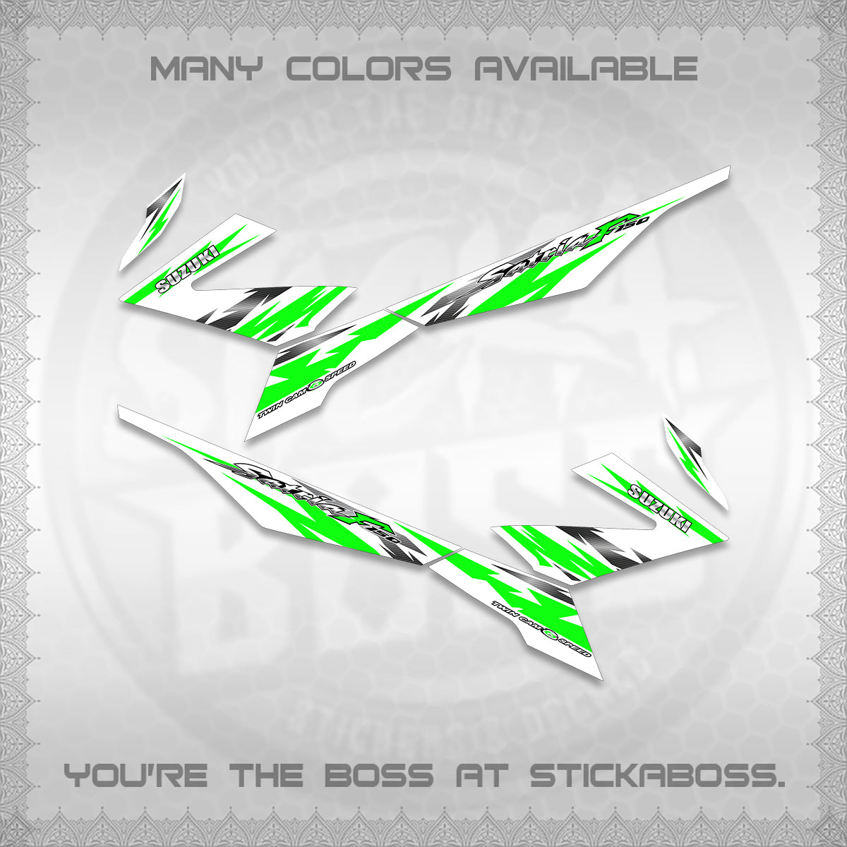 RAIDER 150 FI FOR WHITE SATRIA DECALS (TH CODE 2) STICKER DECALS BY STICKABOSS (Copy) (Copy)