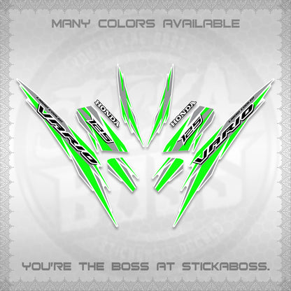 CLICK 125 V3 INDO FOR WHITE DECALS (2024 SV 22-A1 STYLE) STICKER KITS By STICKABOSS