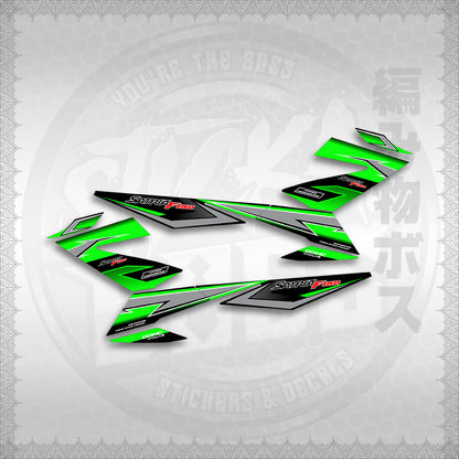 STICKER DECALS for RAIDER 150 FI THAI (RFIGRCUST03) By STICKABOSS (SOFIE LAMINATED WATERPROOF)