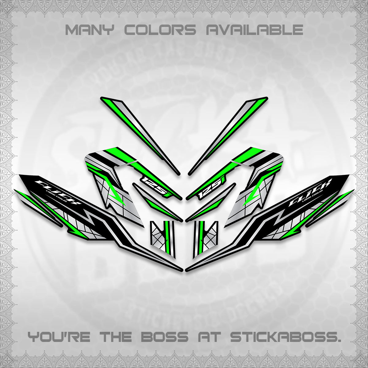 CLICK V4 INDO DECALS (2026 NEW LINE X STYLE) STICKER KITS By STICKABOSS