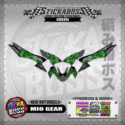 MIO GEAR STICKER DECALS ( NEW HOTWHEELS )【WITH FREEBIES】