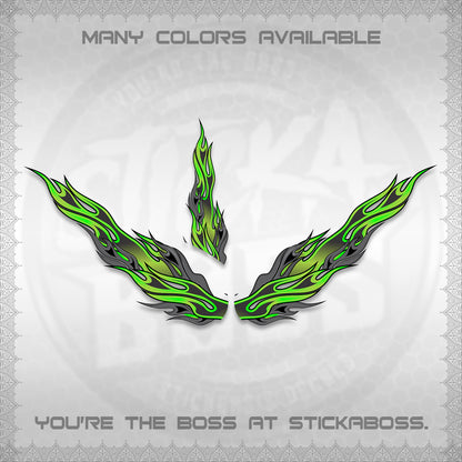 GIORNO 125 DECALS (2026 FIRE CUSTOM 003 DESIGN) STICKER DECALS BY STICKABOSS