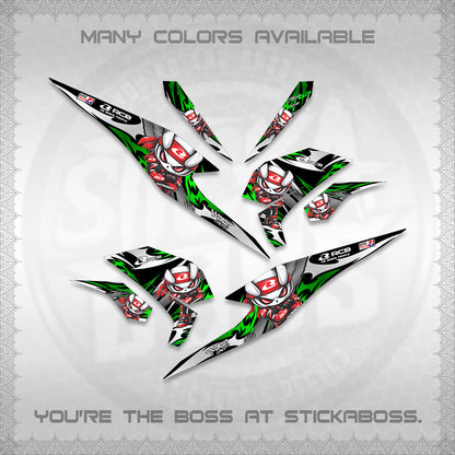 BEAT FI V3 FOR WHITE DECALS (2026 NEW RCB 2.0 DESIGN) STICKER KITS BY STICKABOSS