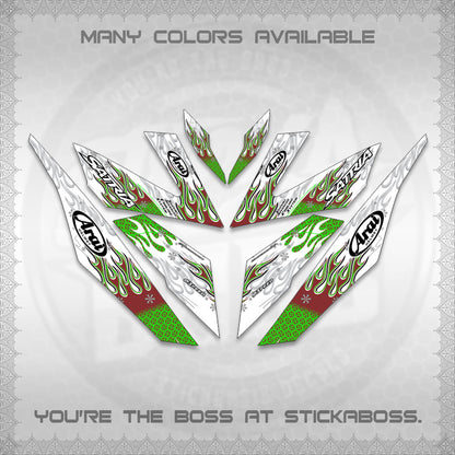 RAIDER 150 Fi FOR WHITE SATRIA DECALS(ARAI API NEW TERBARU VIRAL ELEGAN)STICKER DECALS By STICKABOSS