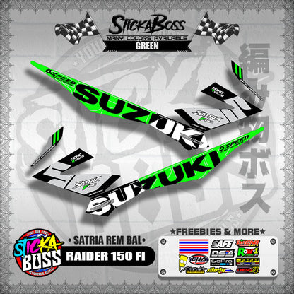 RAIDER 150 FI DECALS ( SATRIA REM BAL )【WITH FREEBIES】