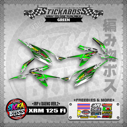 Honda XRM 125 Fi Decals - (JRP x DAENG VER.2)【PREMIUM GLOSSY LAMINATED】